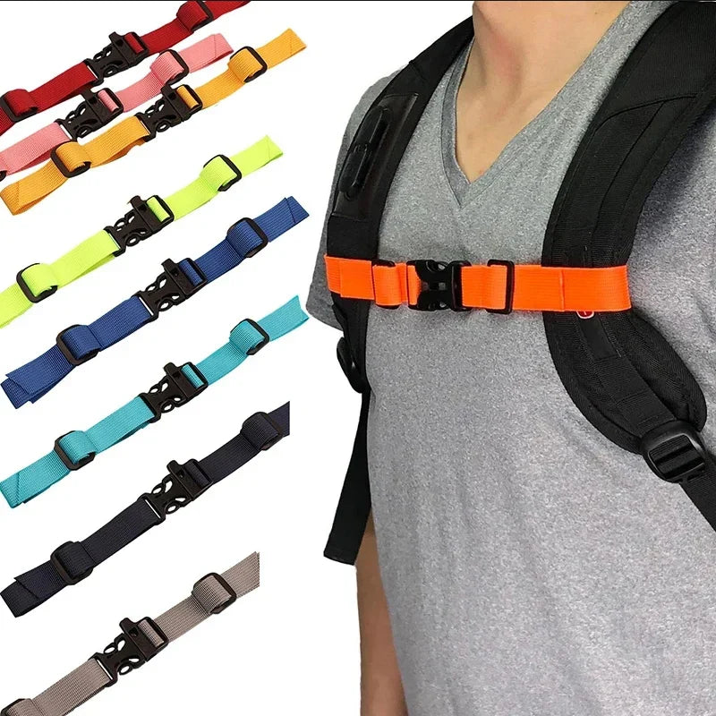 Adjustable Backpack Chest Strap Harness — Tactical Shoulder Strap Accessory