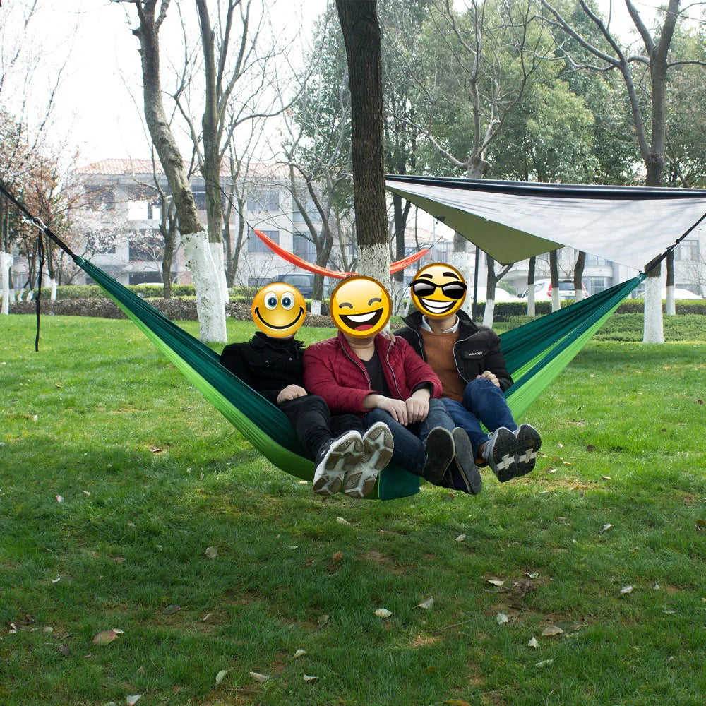 Nylon Parachute Hammock — Single & Double Size for Camping & Hiking