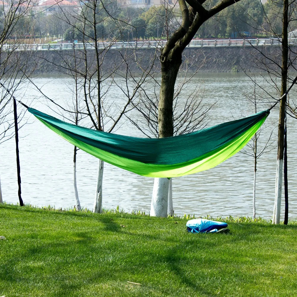 Nylon Parachute Hammock — Single & Double Size for Camping & Hiking